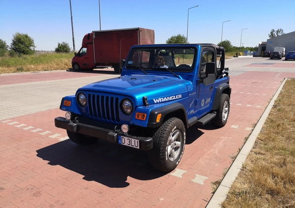 Jeep Wrangler cena 59500 przebieg: 281280, rok produkcji 2002 z Jabłonowo Pomorskie małe 79